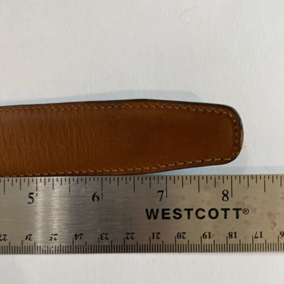 Tommy Hilfiger Black Leather Classic Belt Size 36 - Picture 11 of 13